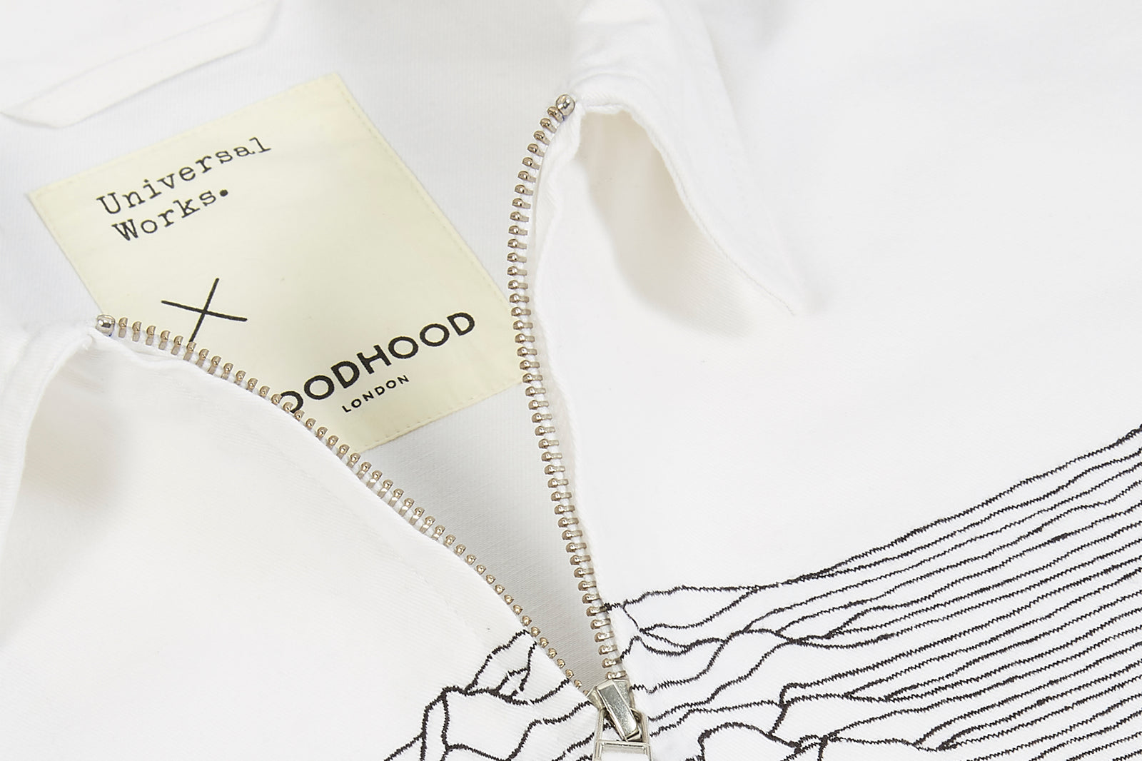 GOODHOOD x Universal Works x Unknown Pleasures