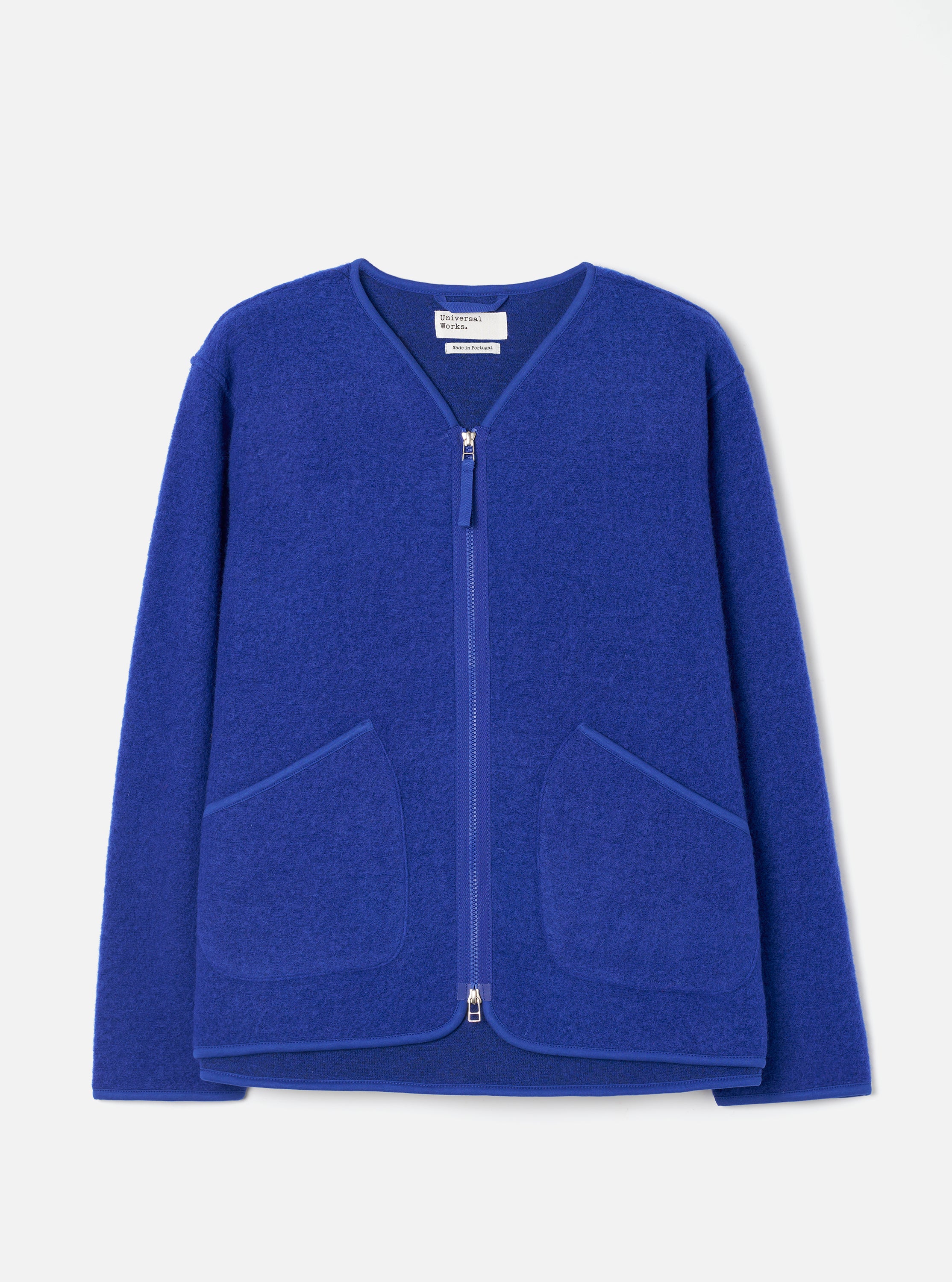 Men's Blue Wool Fleece Zip Liner Jacket – Universal Works
