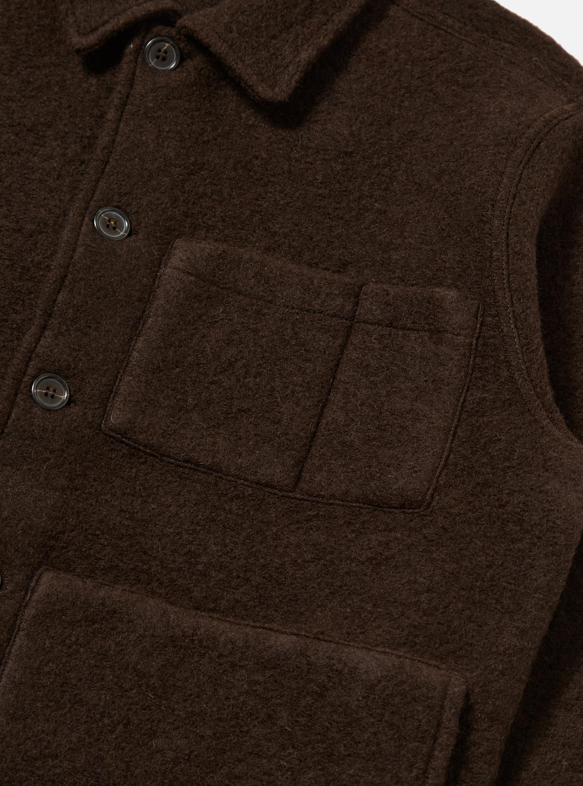 Brown Wool Fleece Uniform Jacket