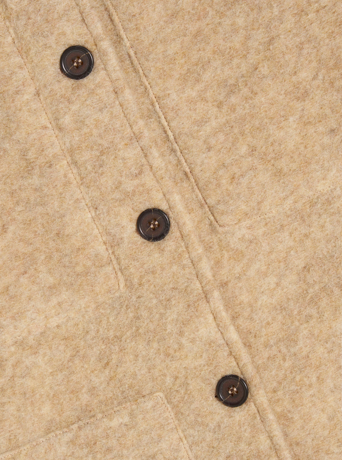 Fawn Wool Fleece Uniform Jacket