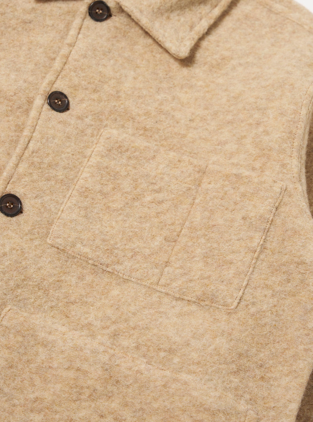 Fawn Wool Fleece Uniform Jacket