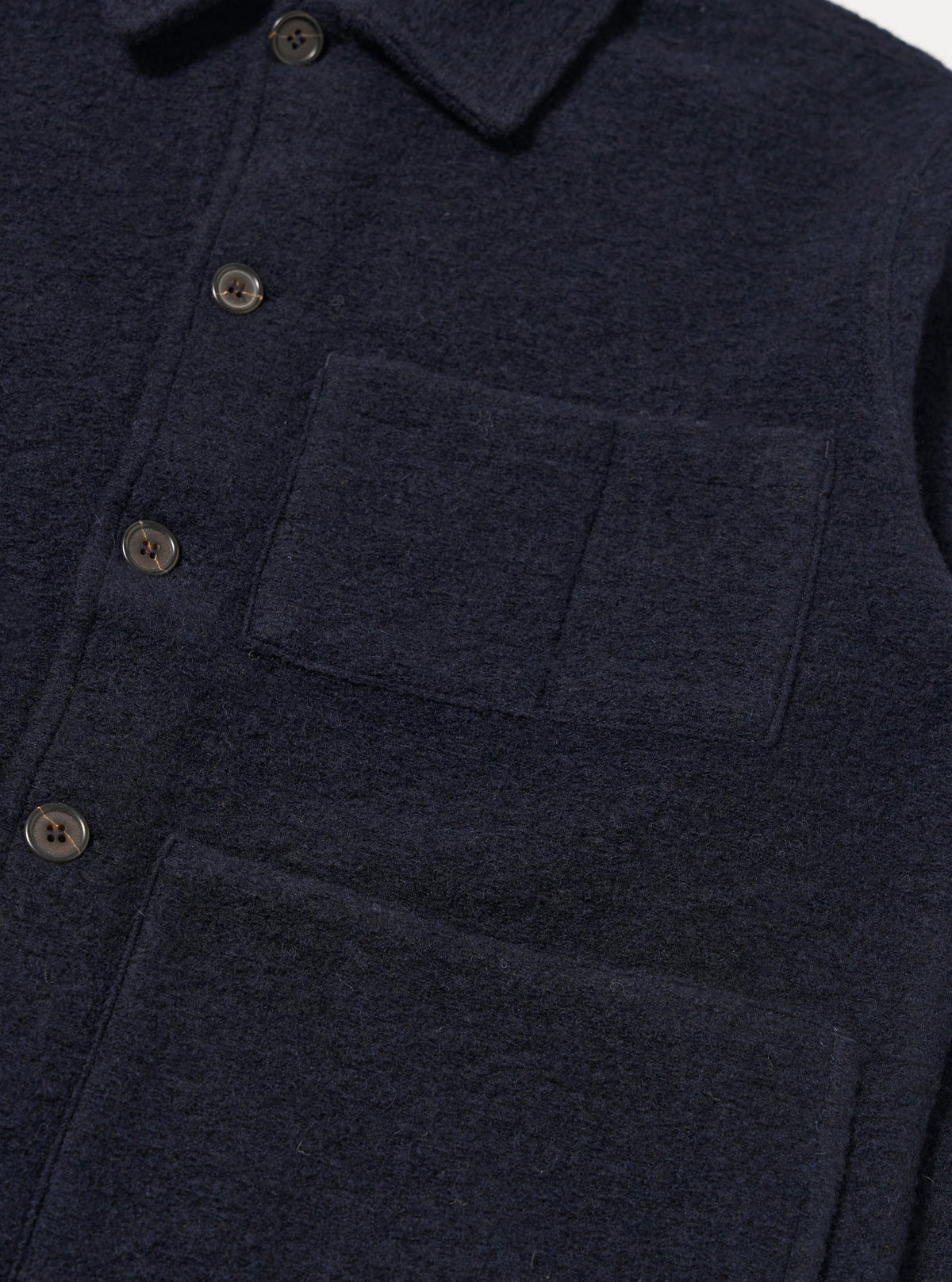 Navy Wool Fleece Uniform Jacket