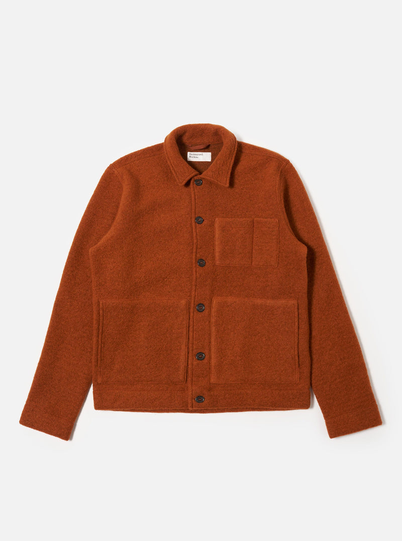 Rust Wool Fleece Uniform Jacket