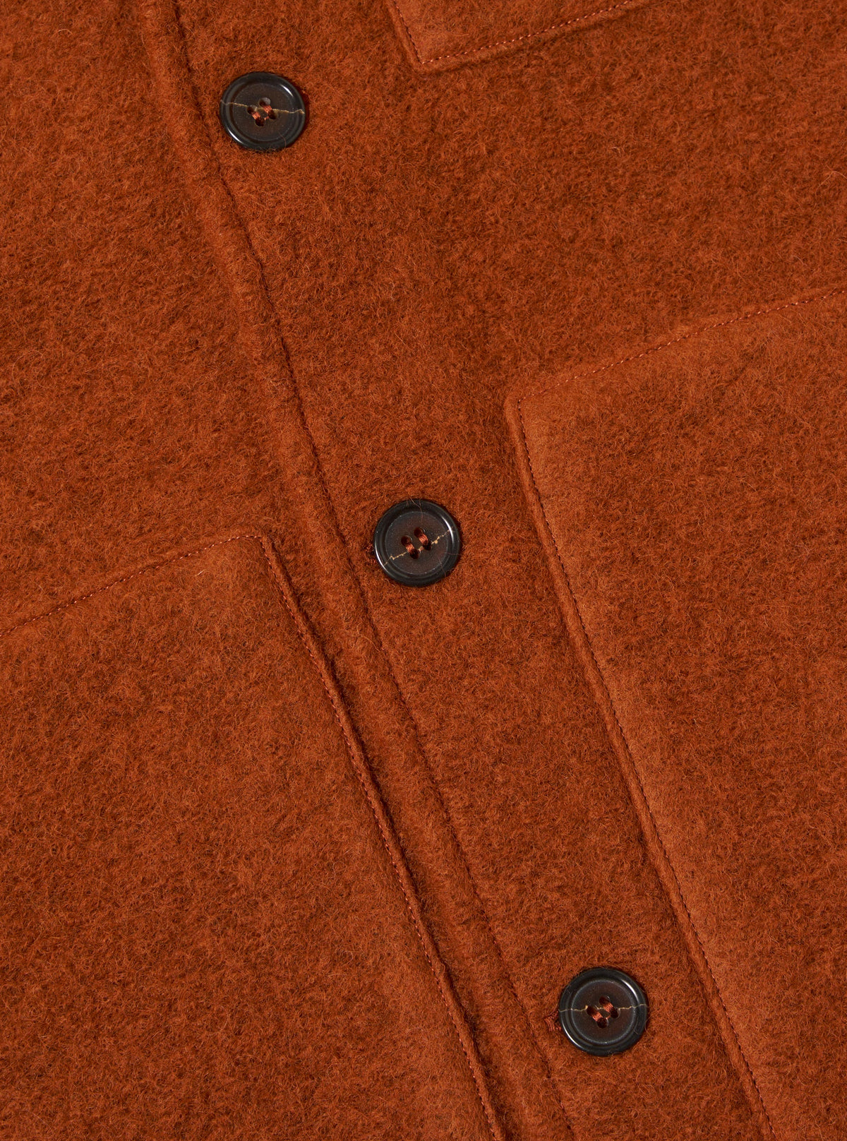 Rust Wool Fleece Uniform Jacket