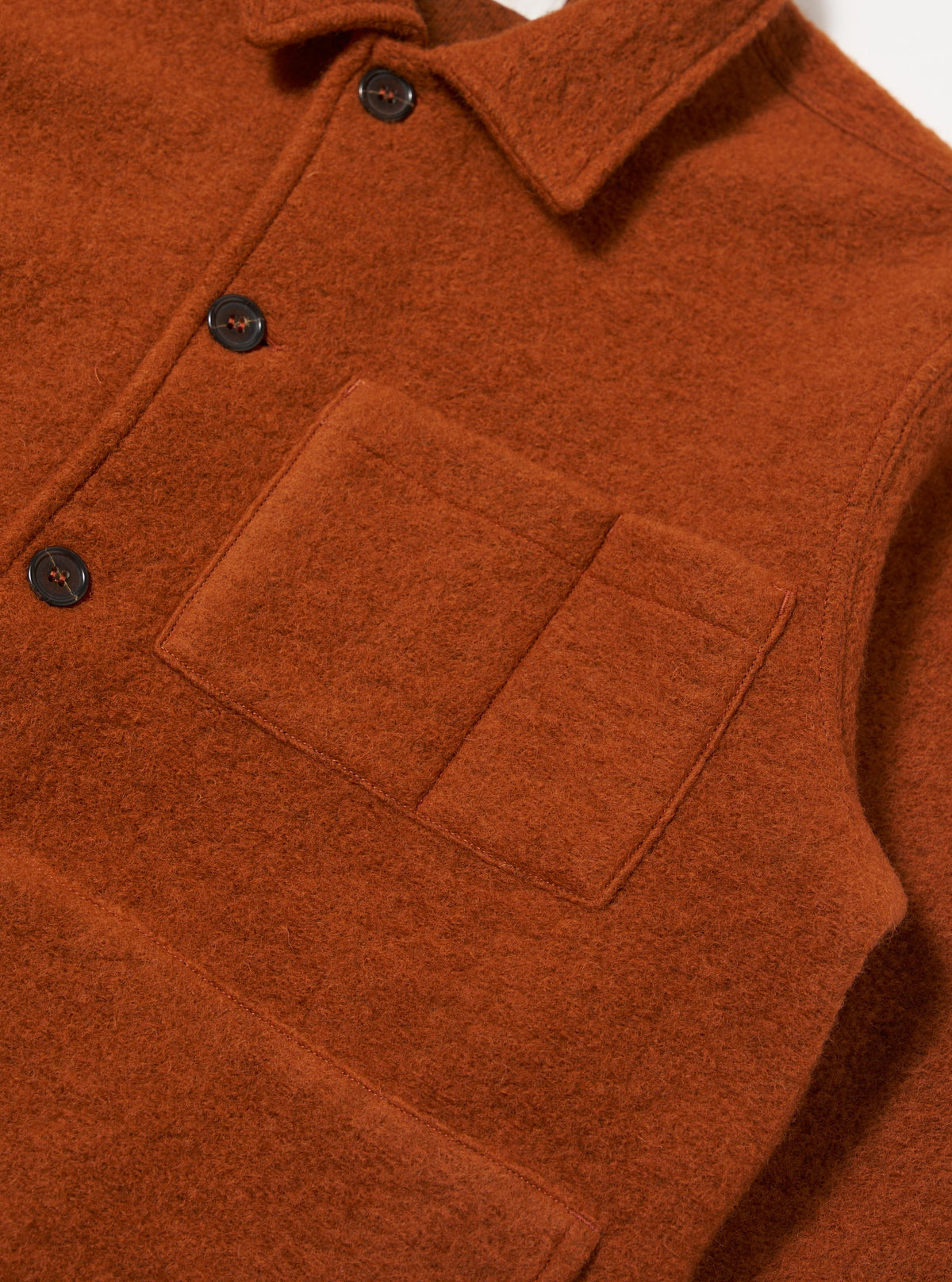 Rust Wool Fleece Uniform Jacket