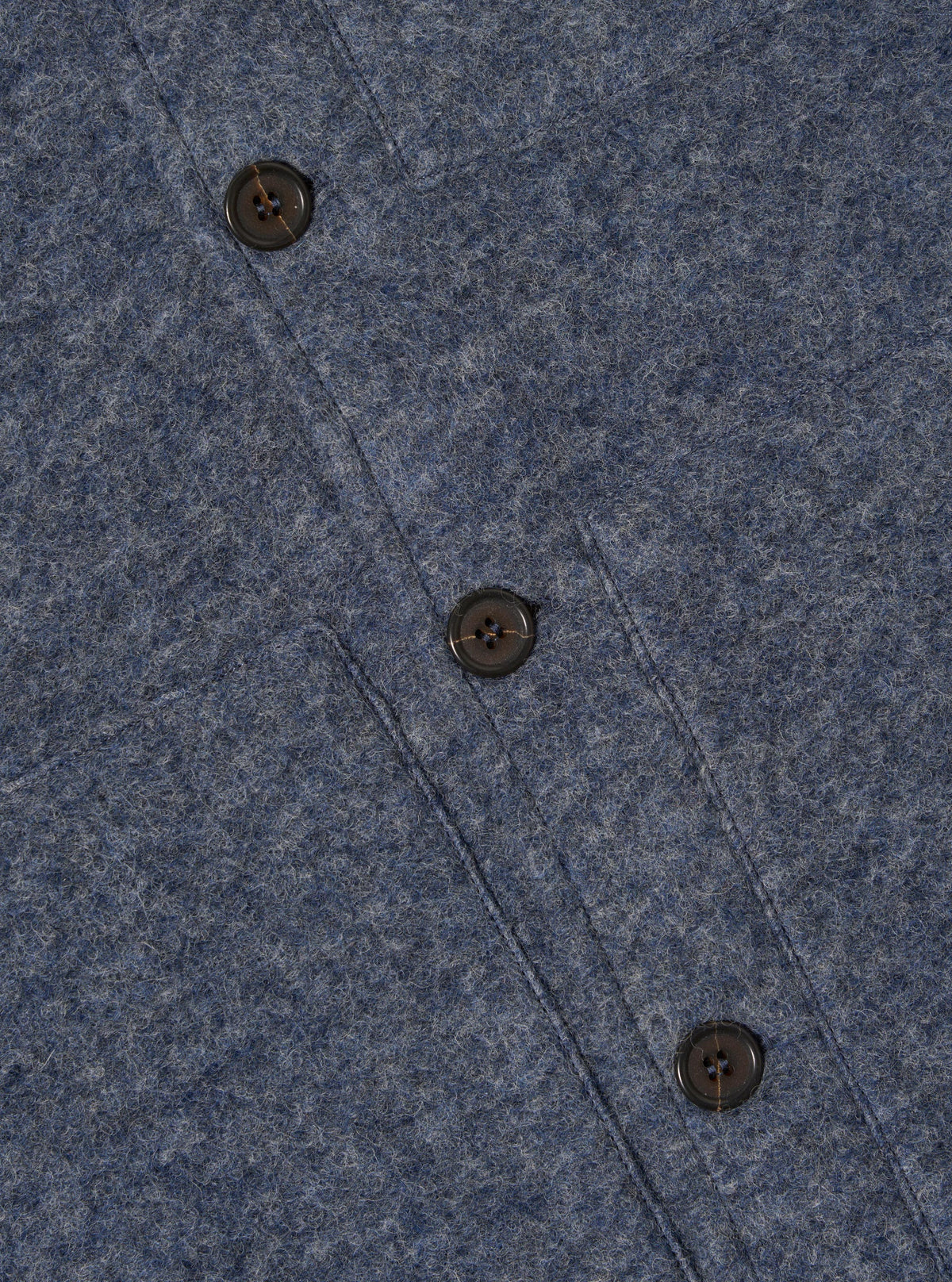Slate Blue Wool Fleece Uniform Jacket