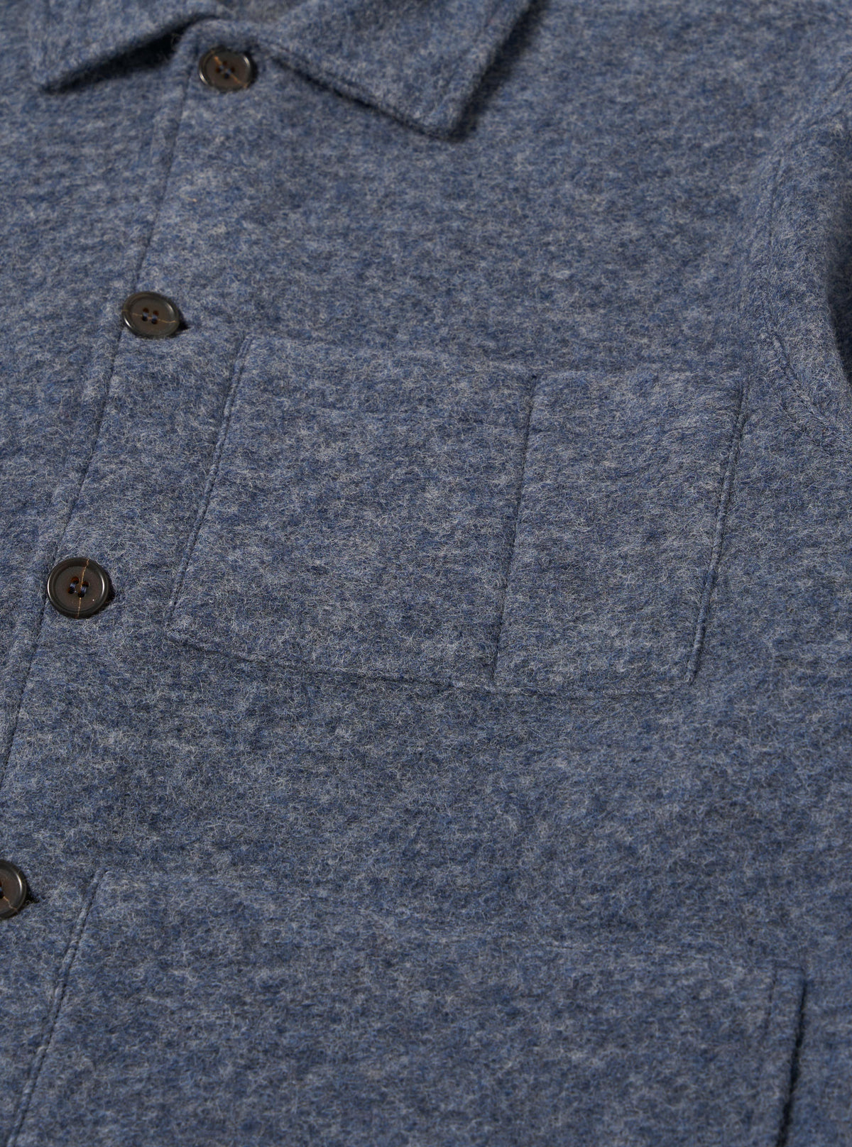 Slate Blue Wool Fleece Uniform Jacket