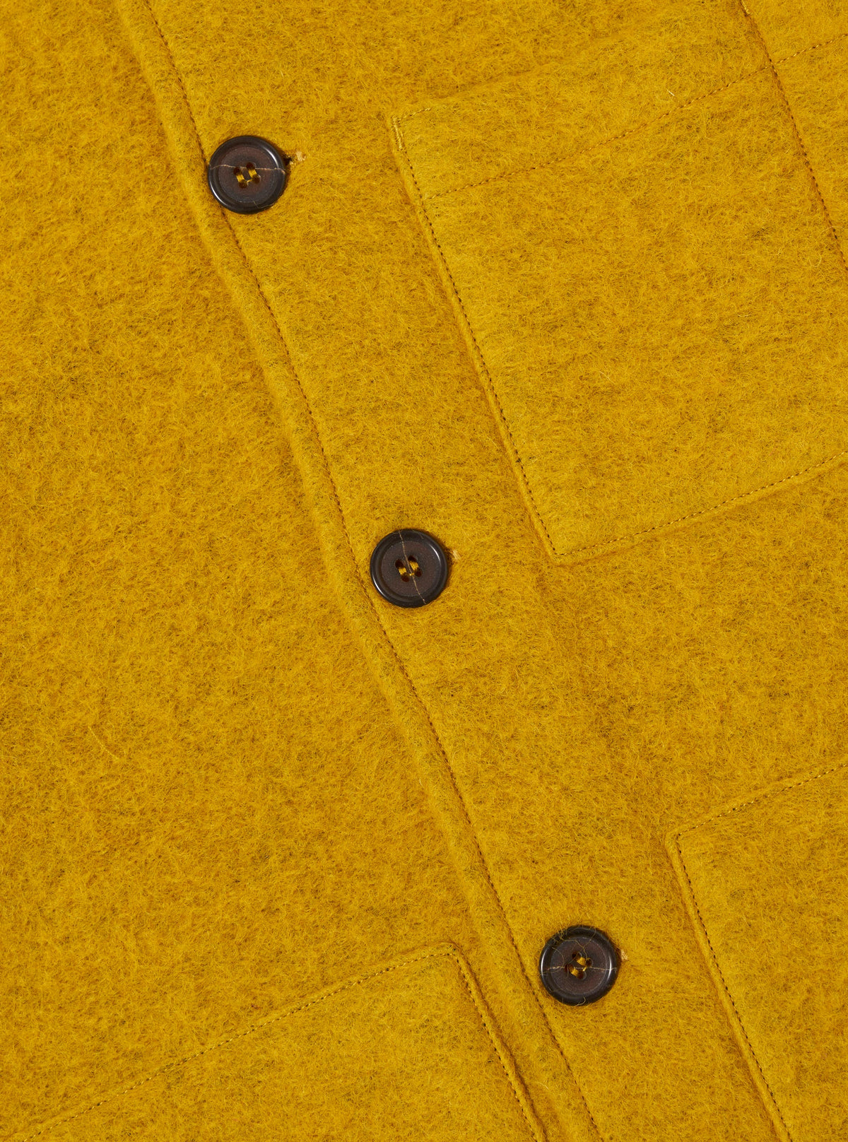 Yellow Wool Fleece Uniform Jacket