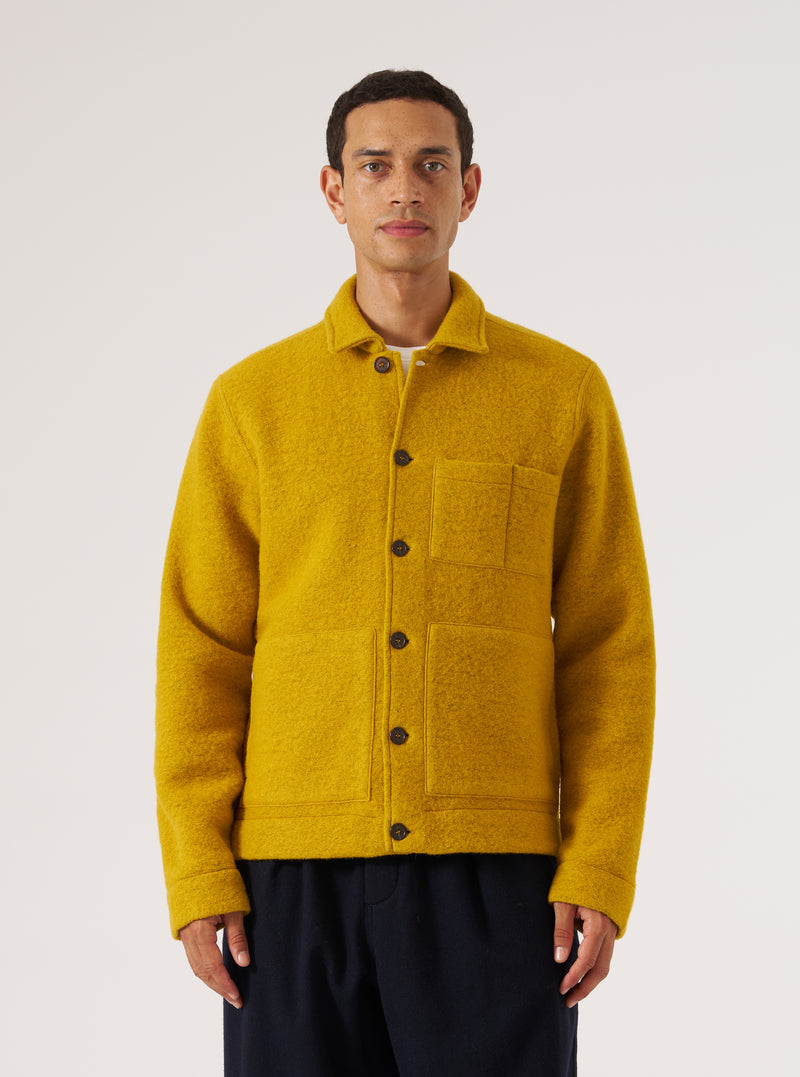 Yellow Wool Fleece Uniform Jacket