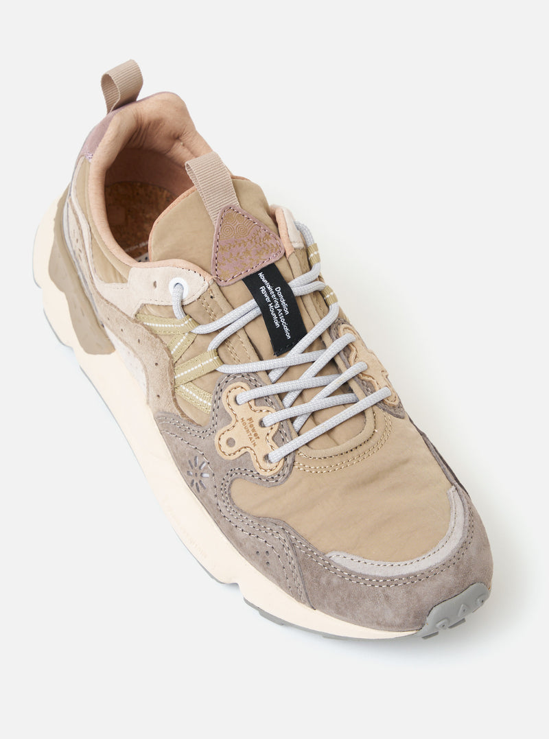 Grey/Mud/Off White Suede/Nylon Flower Mountain Yamano 3 Man