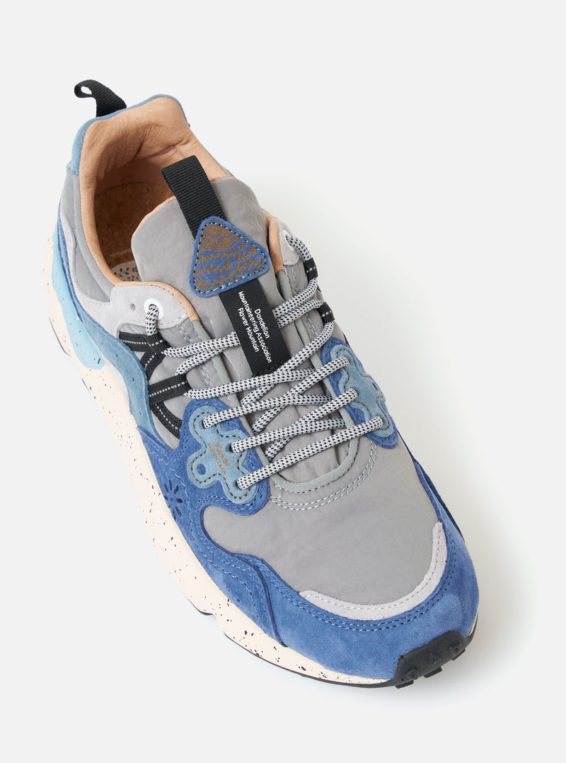 Light Blue/Deep Petrol/Stone Suede/Nylon Flower Mountain Yamano 3 Man