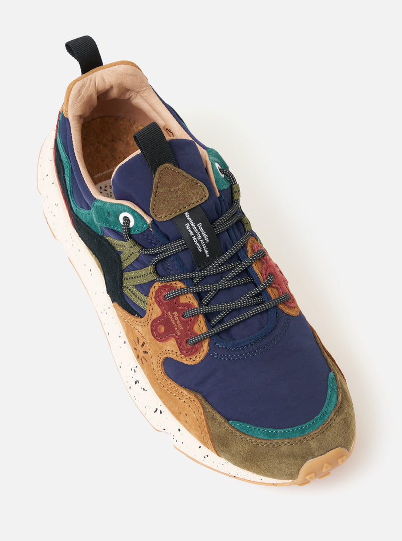 Deep Mud/Light Brown/Navy Suede/Nylon Flower Mountain Yamano 3 Uni