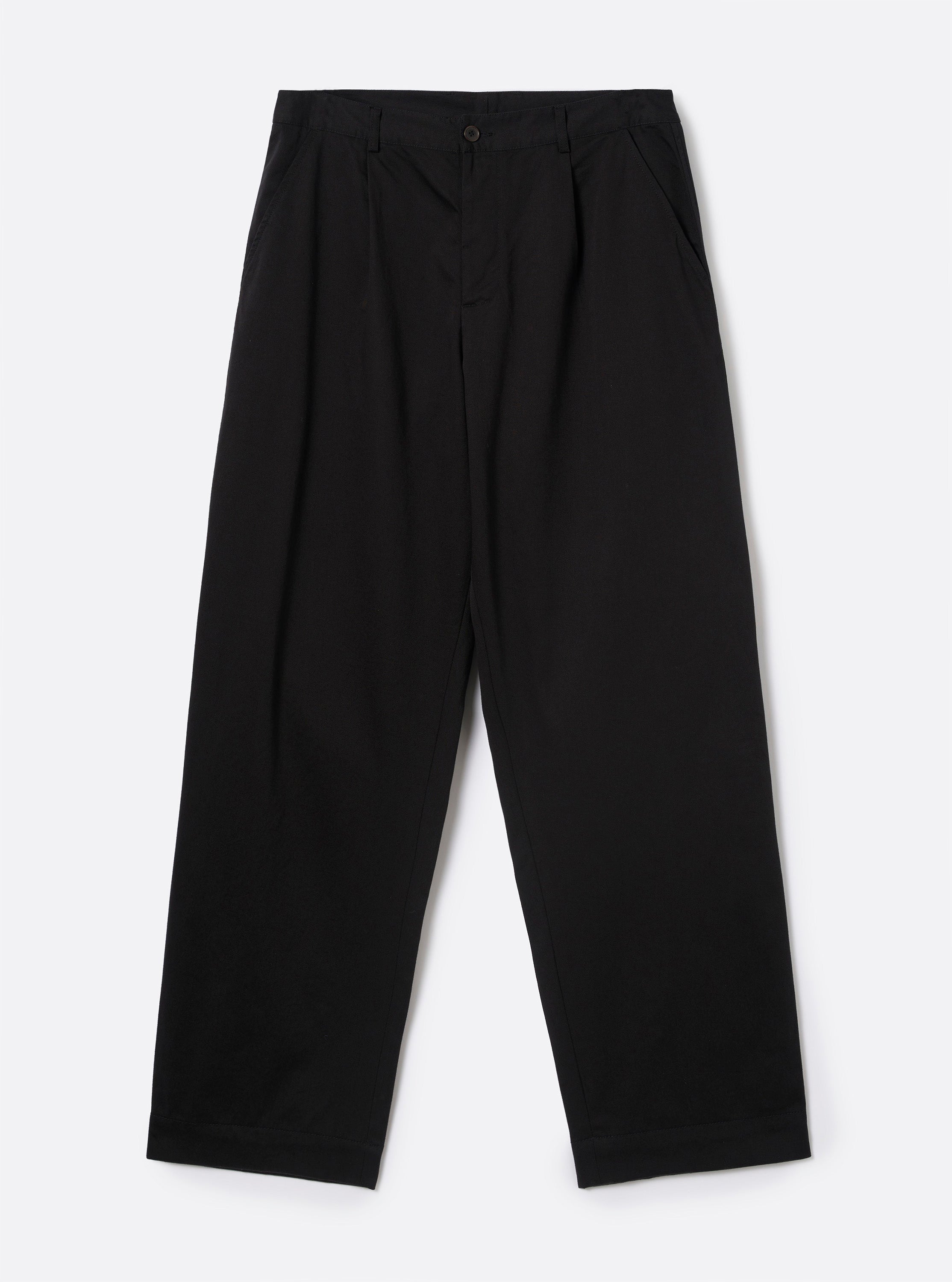 Men's Black Twill Duke Wide Leg Pant – Universal Works