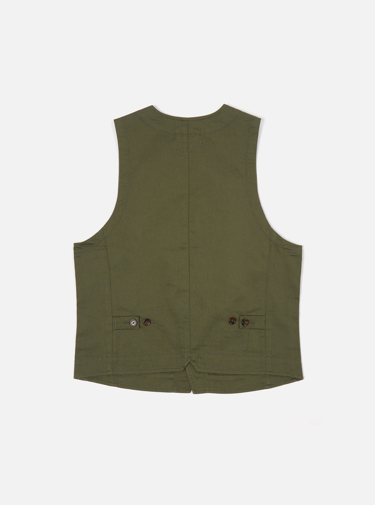Light Olive Twill Field Waistcoat