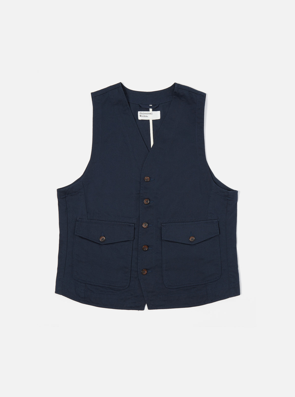 Navy Twill Field Waistcoat