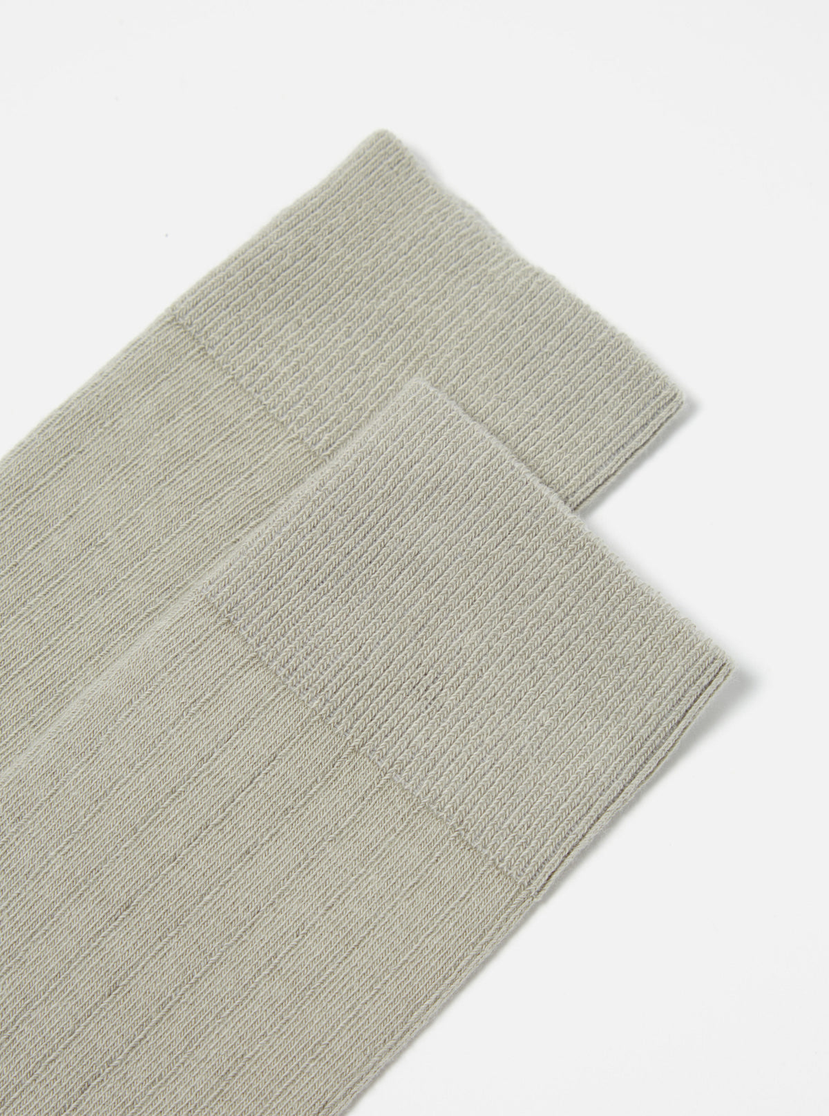 Grey Rib Knit Modal Sock