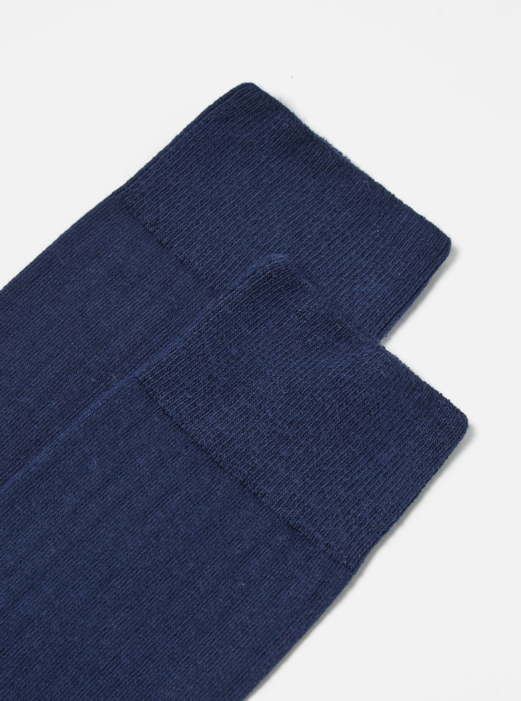 Navy Rib Knit Modal Sock