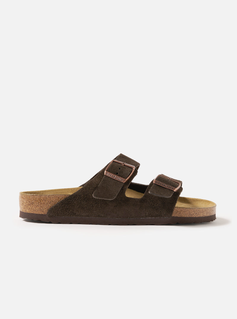 Mocha Suede Leather Birkenstock Arizona