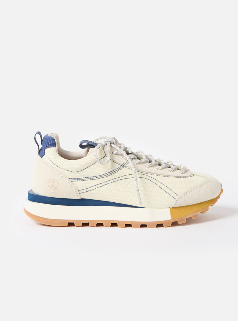 Flower Mountain x Universal Works Ecru/Light Brown Suede/Cotton Canvas Asuka