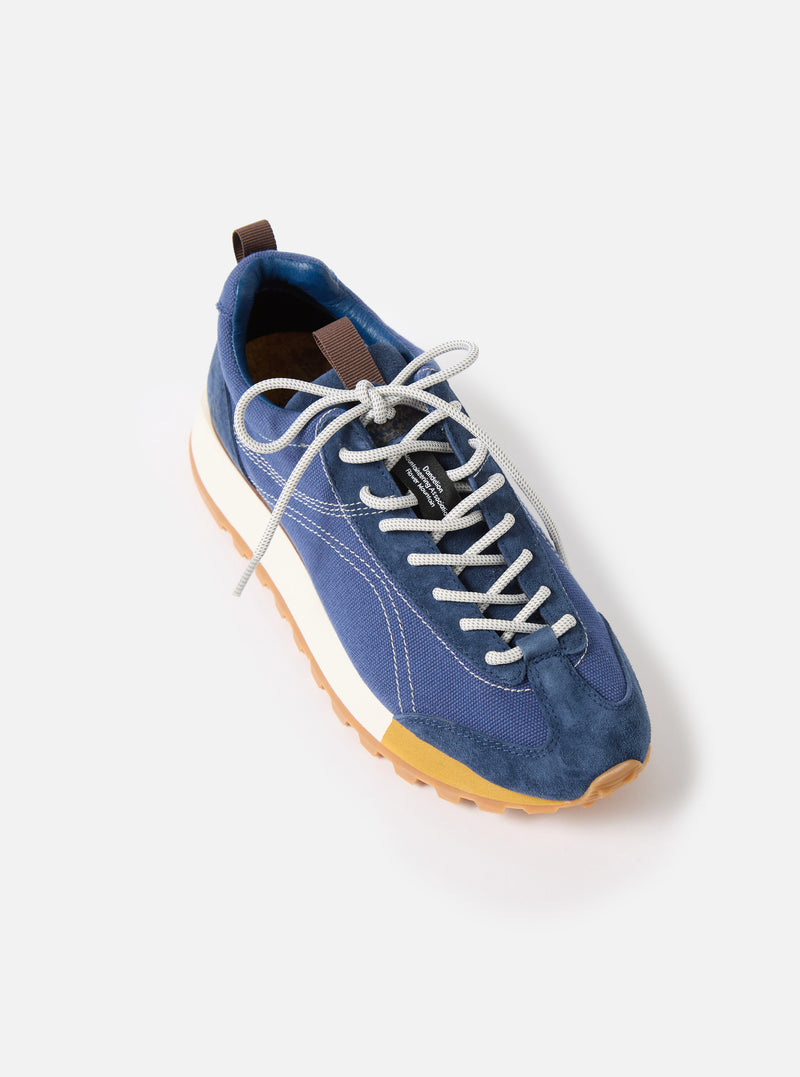 Flower Mountain x Universal Works Navy/Brown Suede/Cotton Canvas Asuka