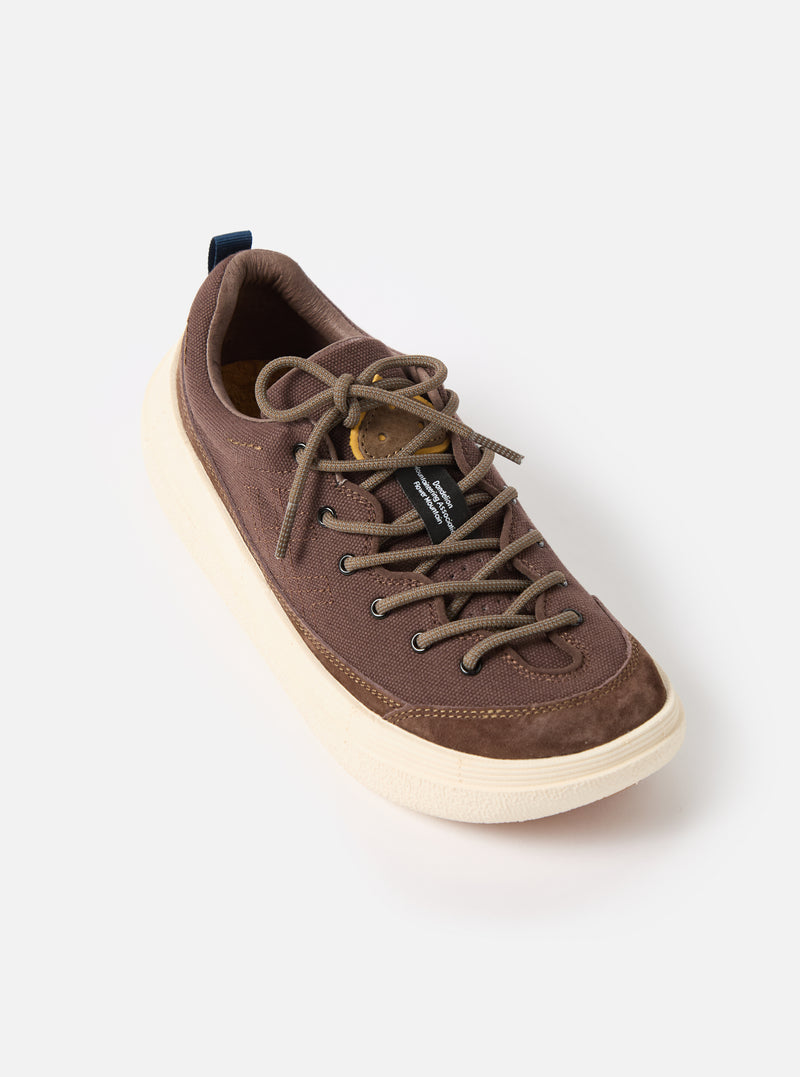 Flower Mountain x Universal Works Brown/Navy Suede/Cotton Canvas Fami