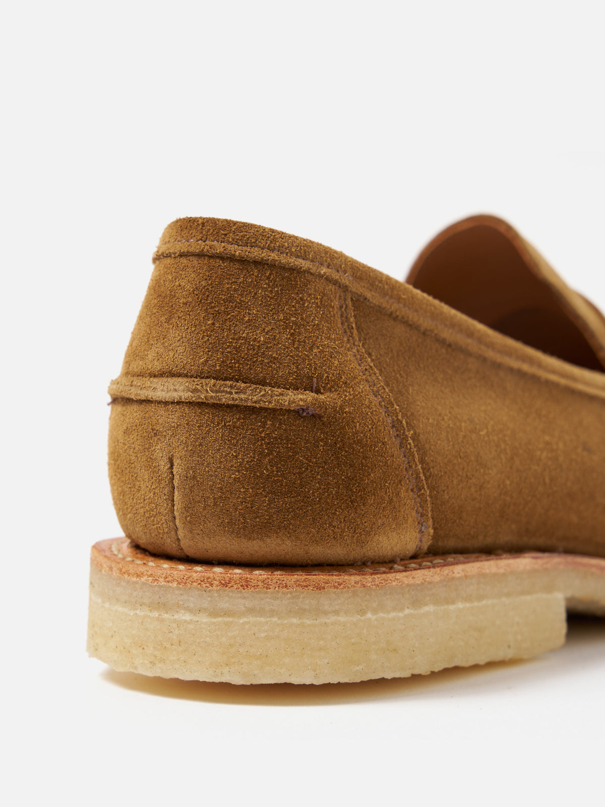 Sanders for Universal Works Tobacco Suede Edwin Loafer