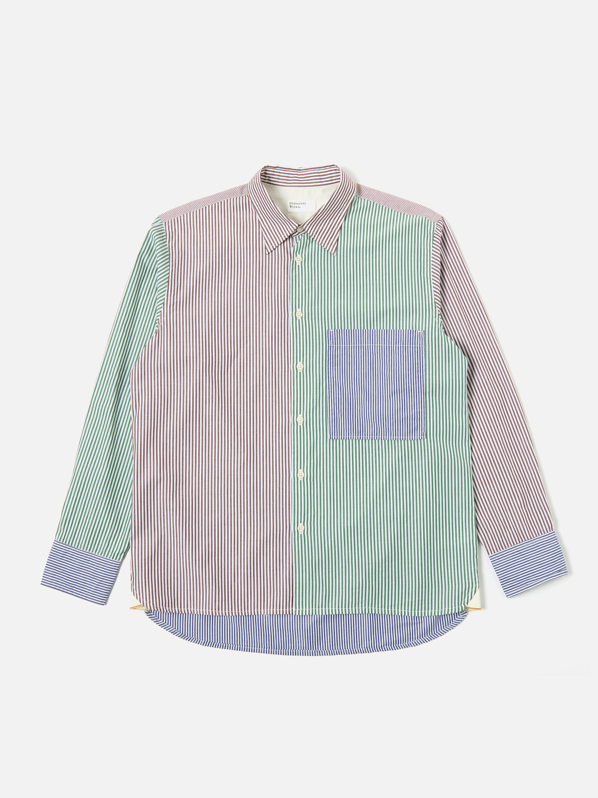 Multi Classic Stripes Square Pocket Shirt