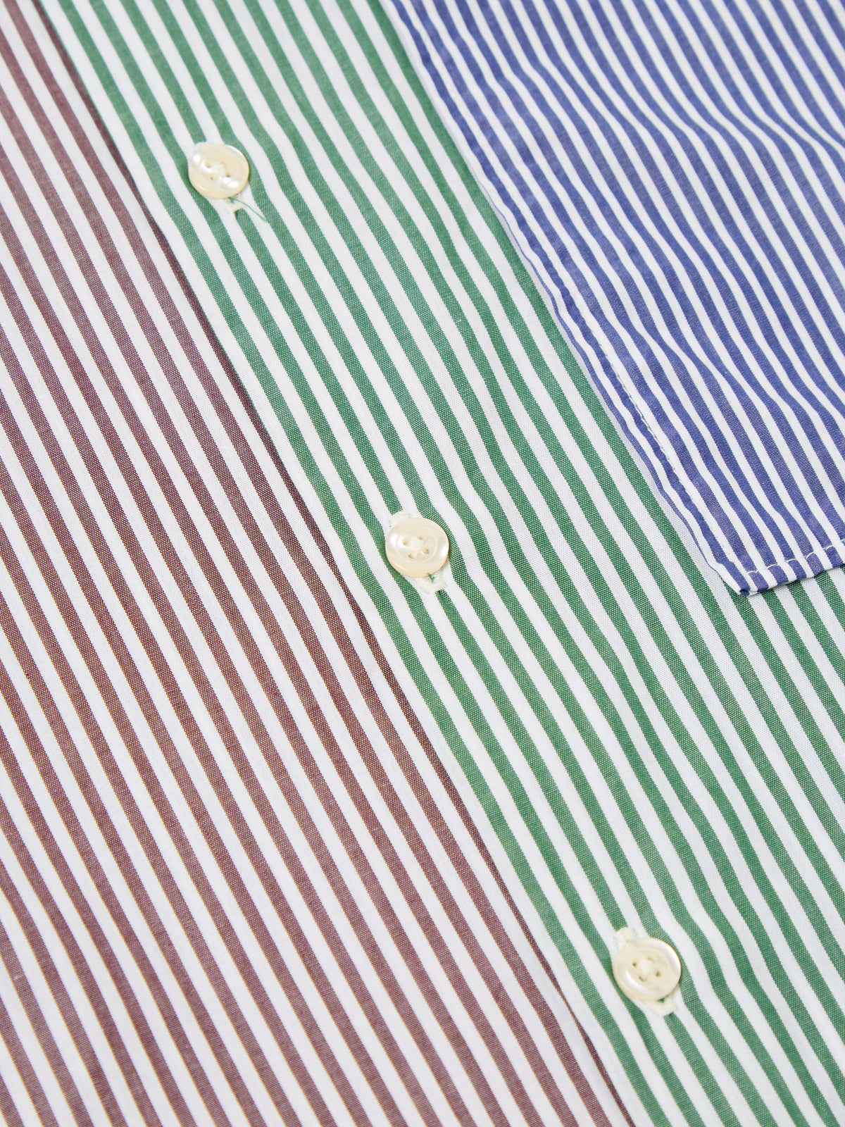 Multi Classic Stripes Square Pocket Shirt