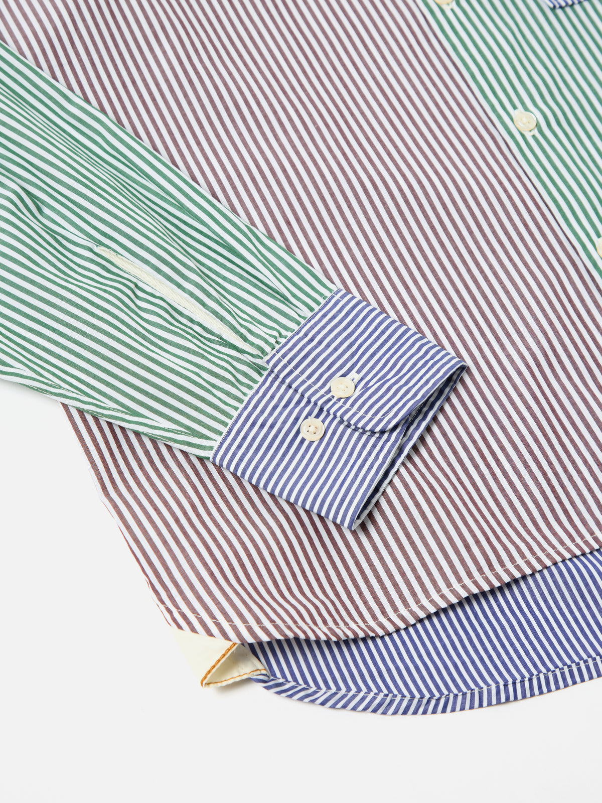 Multi Classic Stripes Square Pocket Shirt