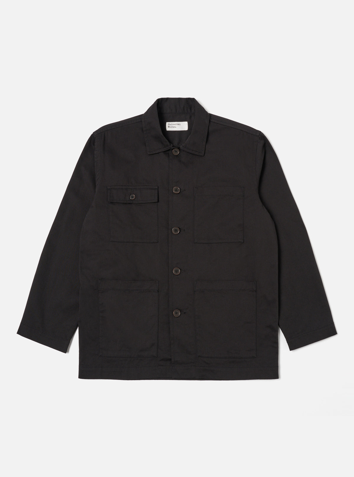 Black Twill Dockside Overshirt