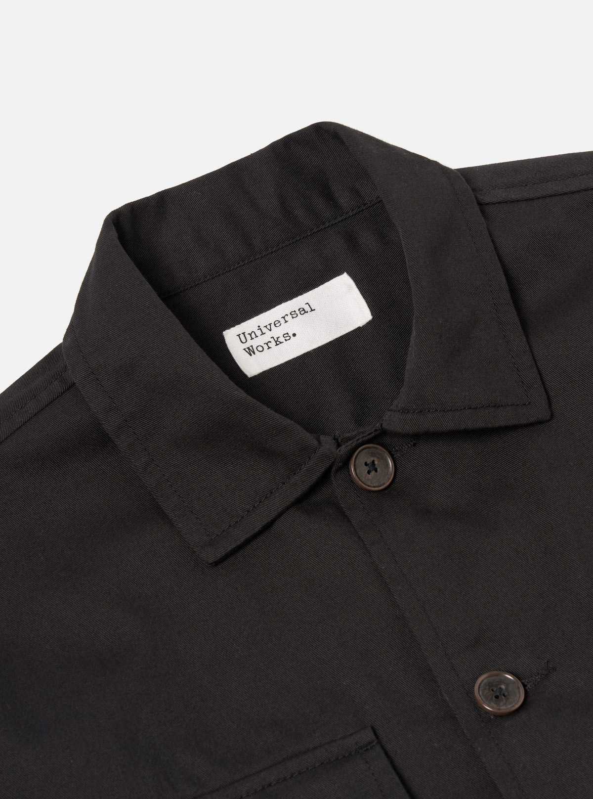 Black Twill Dockside Overshirt