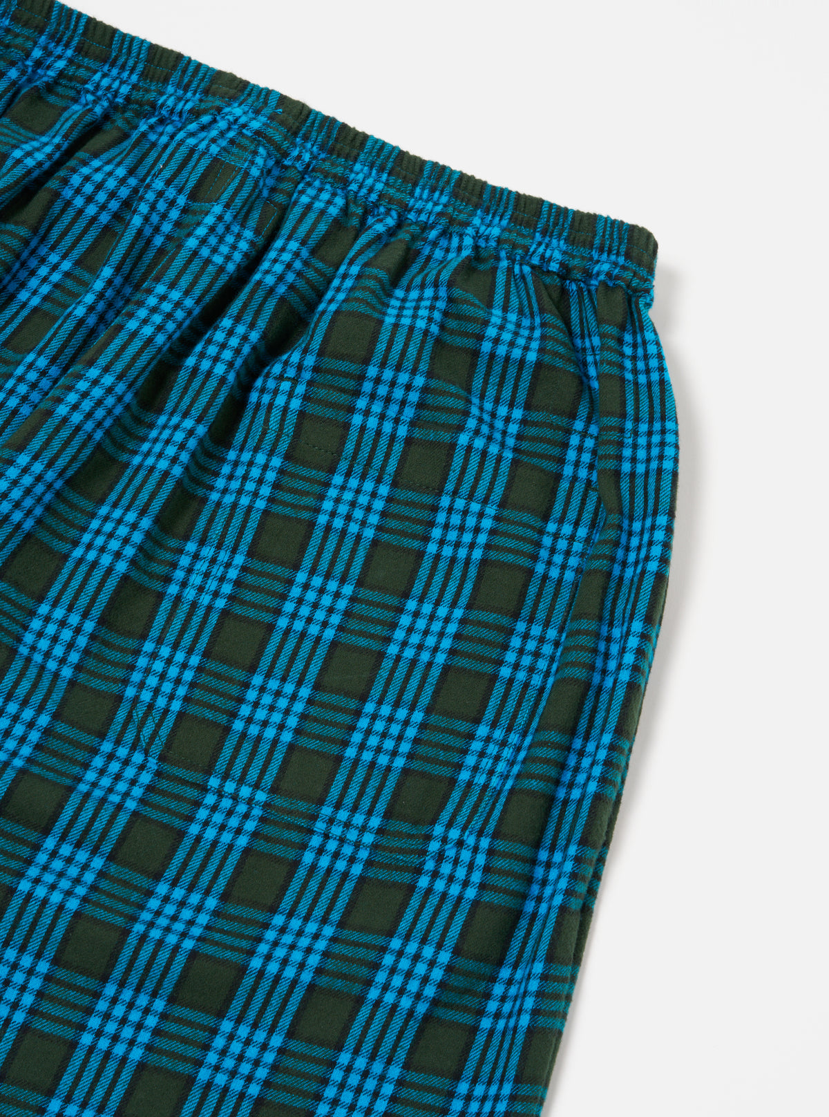 Blue Brushed Check Pyjama Pant