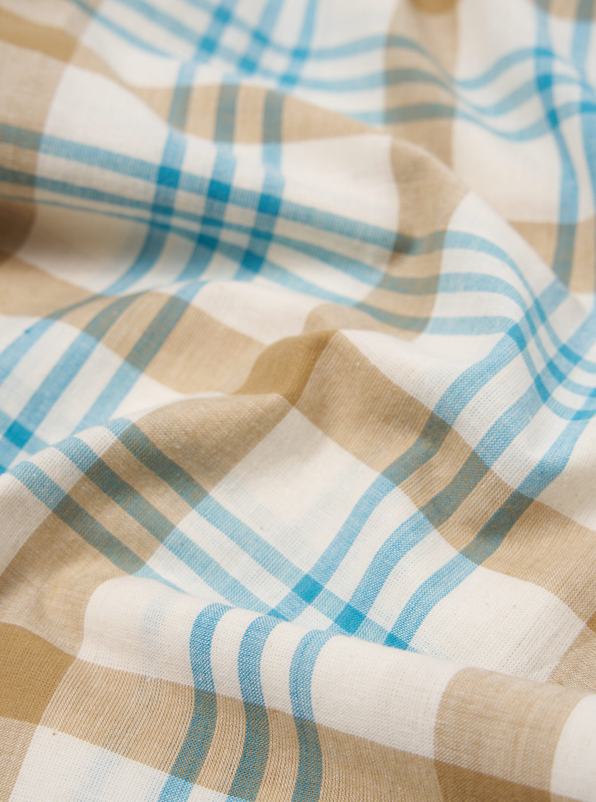 Ecru Madras Check Pyjama Pant