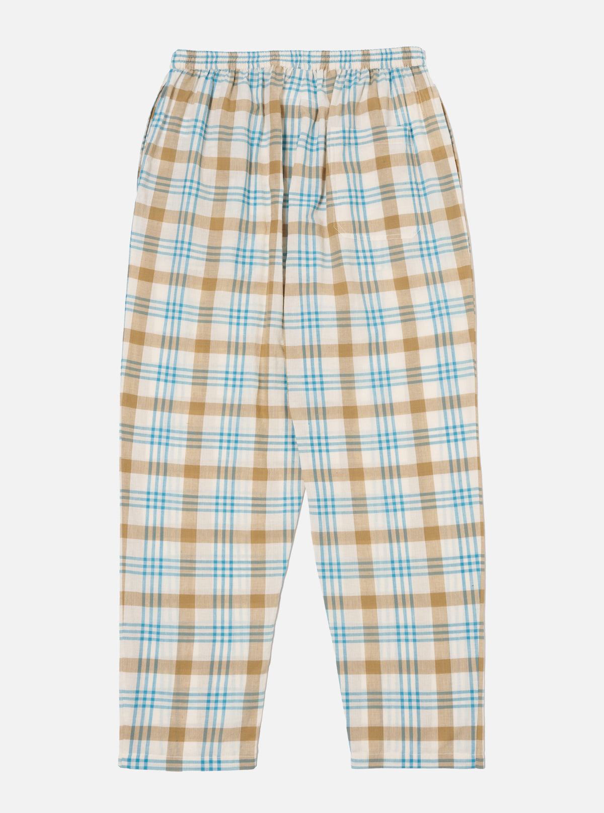 Ecru Madras Check Pyjama Pant