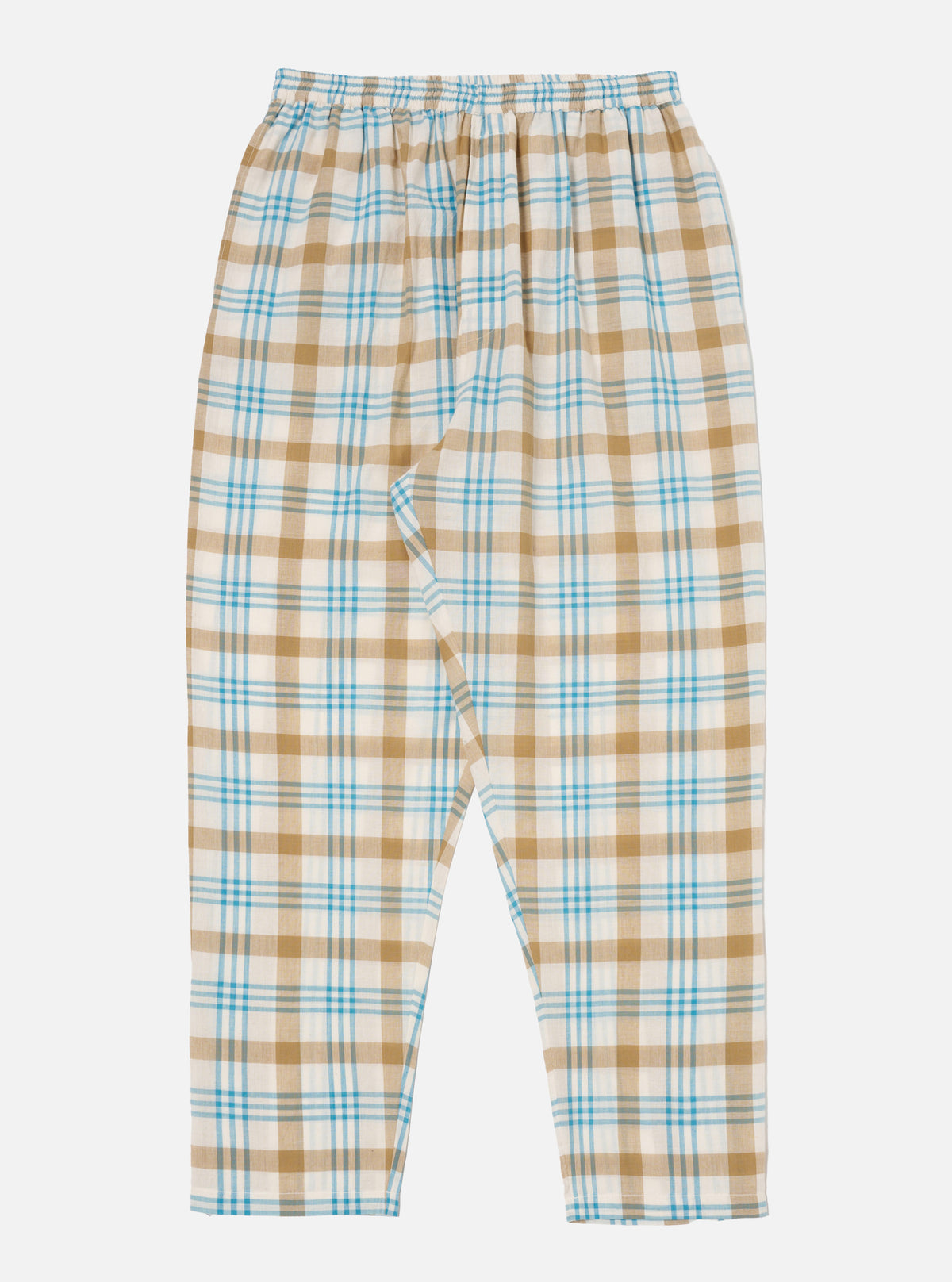 Ecru Madras Check Pyjama Pant