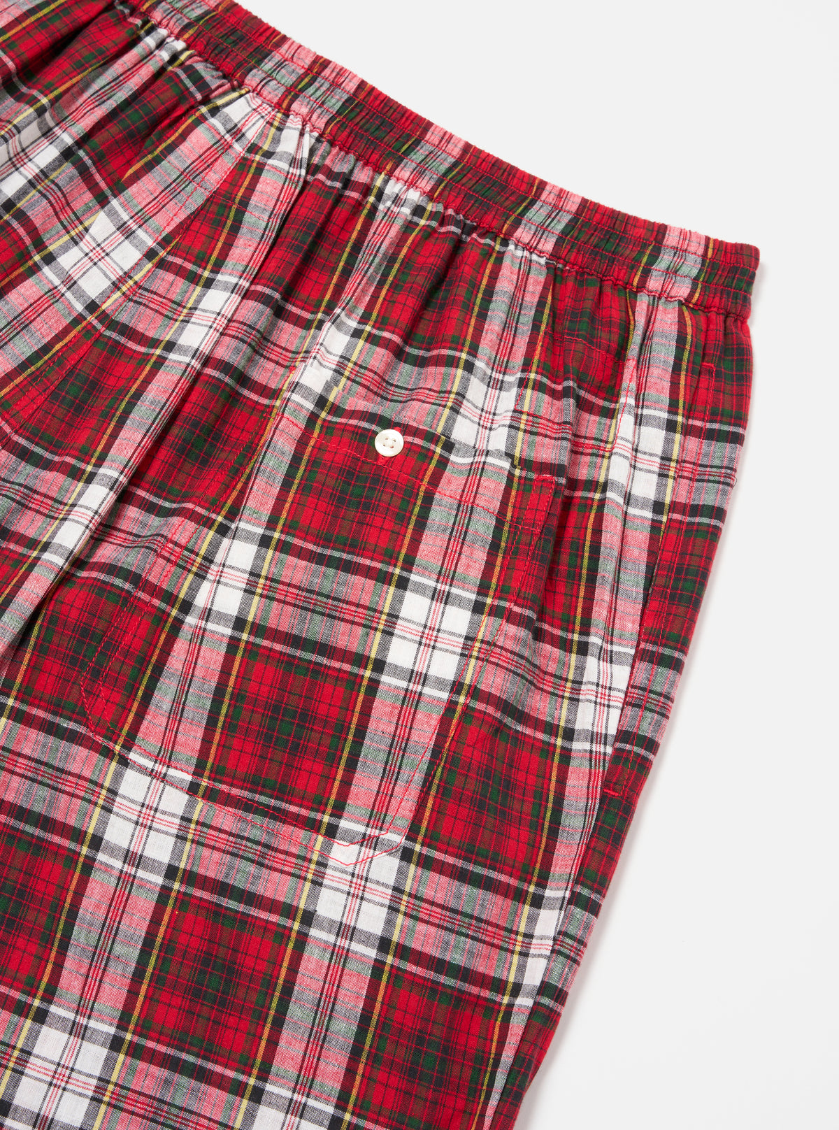 Red Madras Check Short Pyjama Set