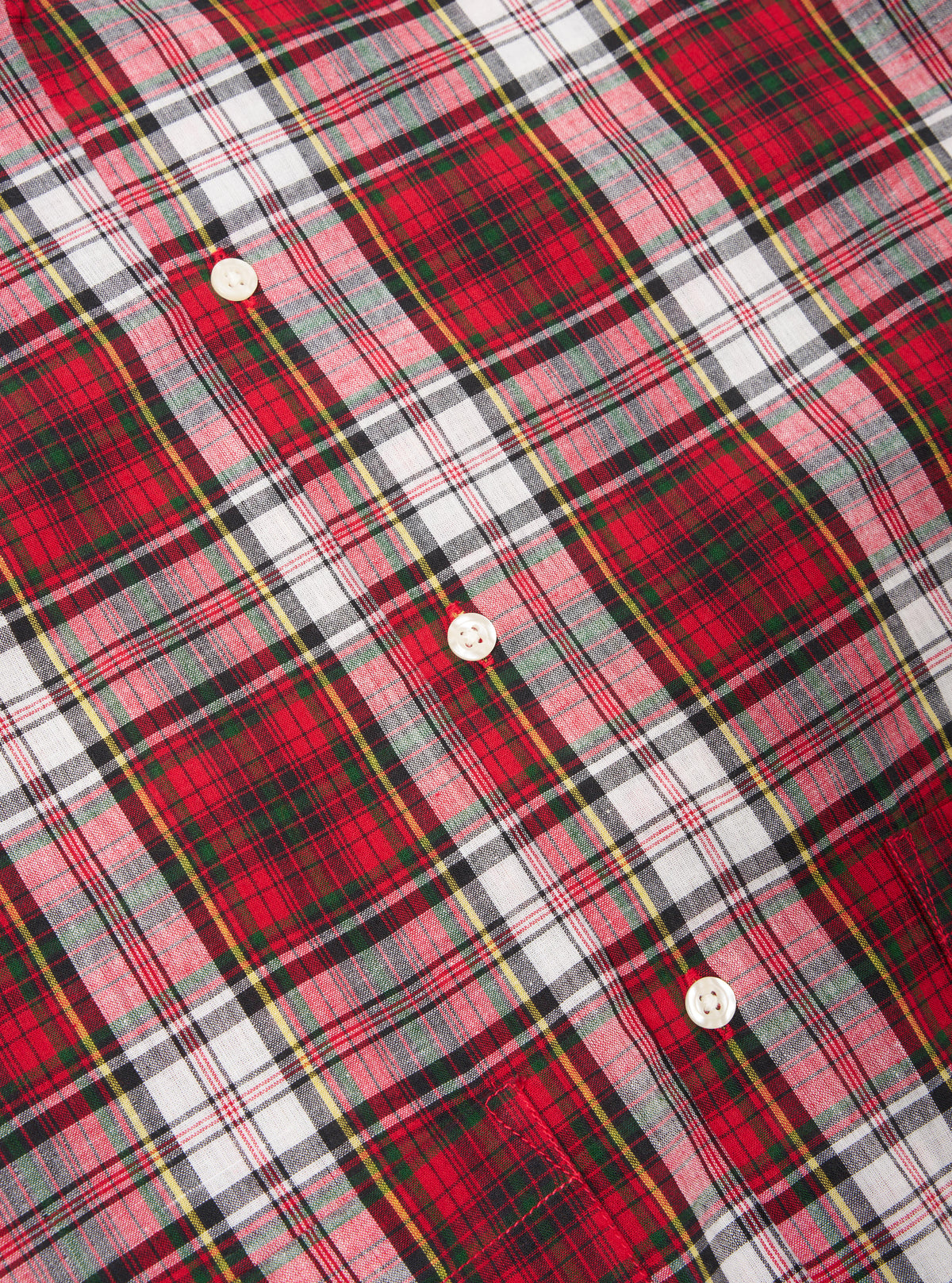 Red Madras Check Short Pyjama Set