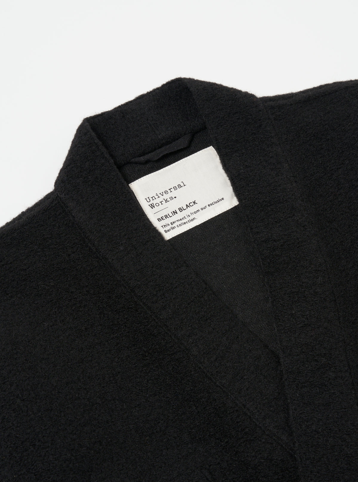 Black Wool Fleece Kyoto Work Jacket