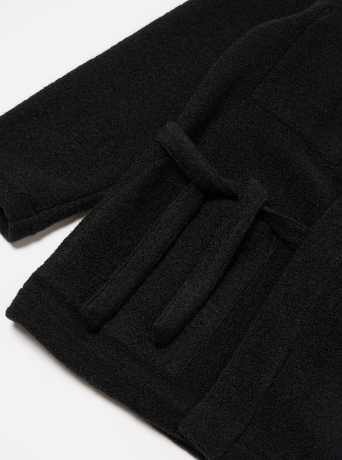 Black Wool Fleece Kyoto Work Jacket