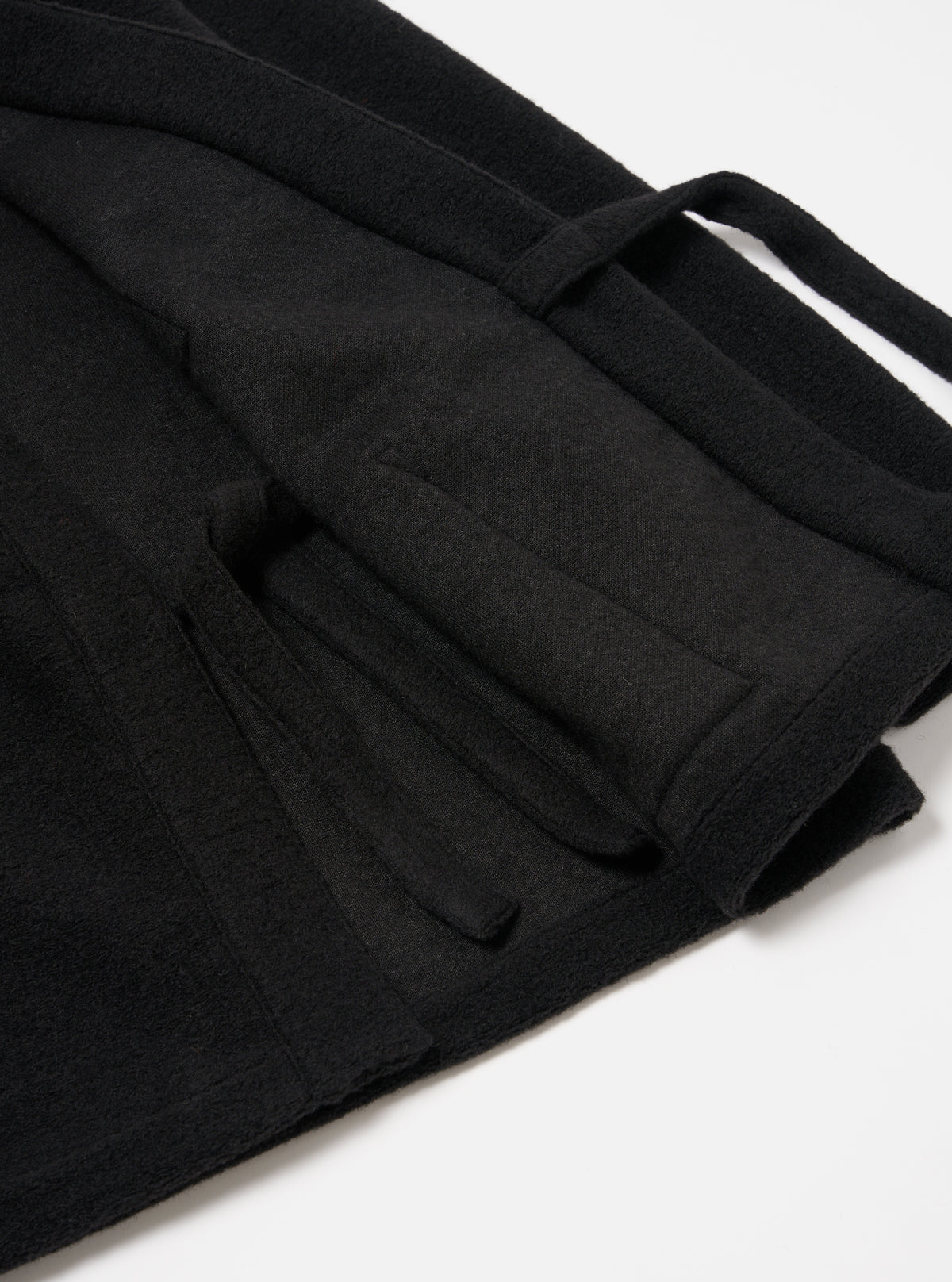 Black Wool Fleece Kyoto Work Jacket