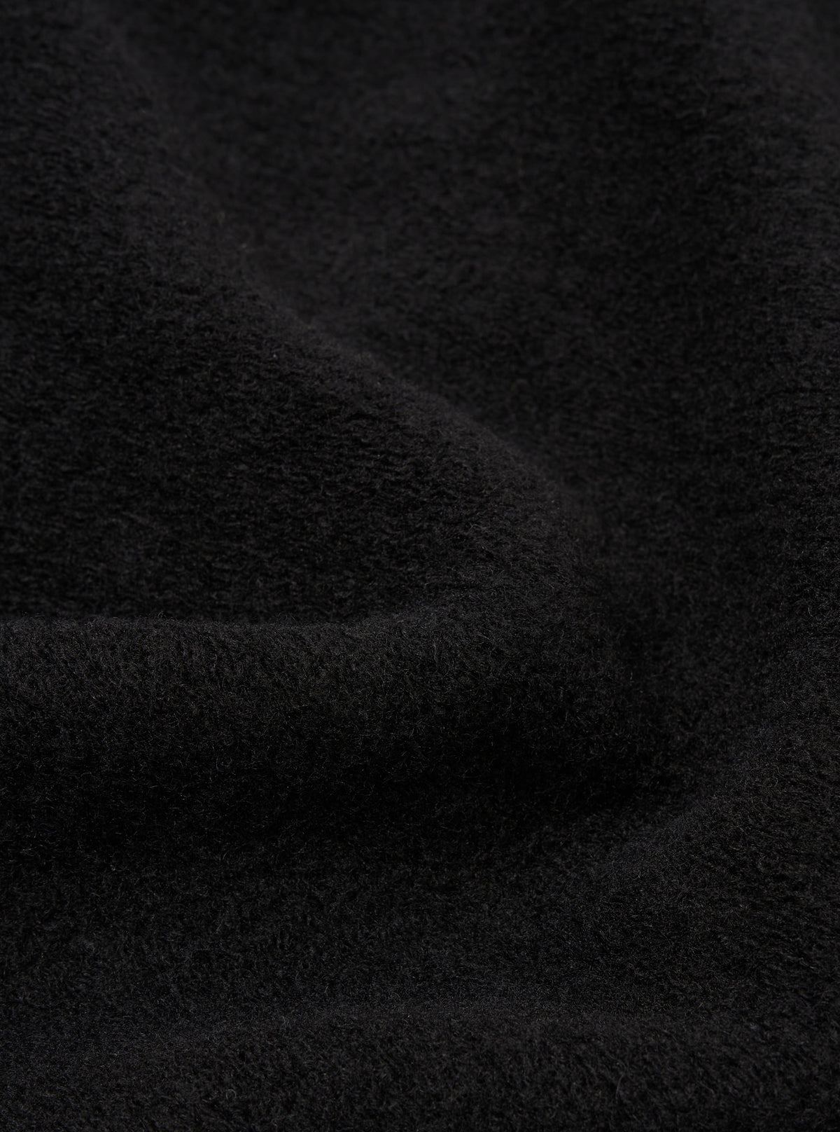 Black Wool Fleece Kyoto Work Jacket