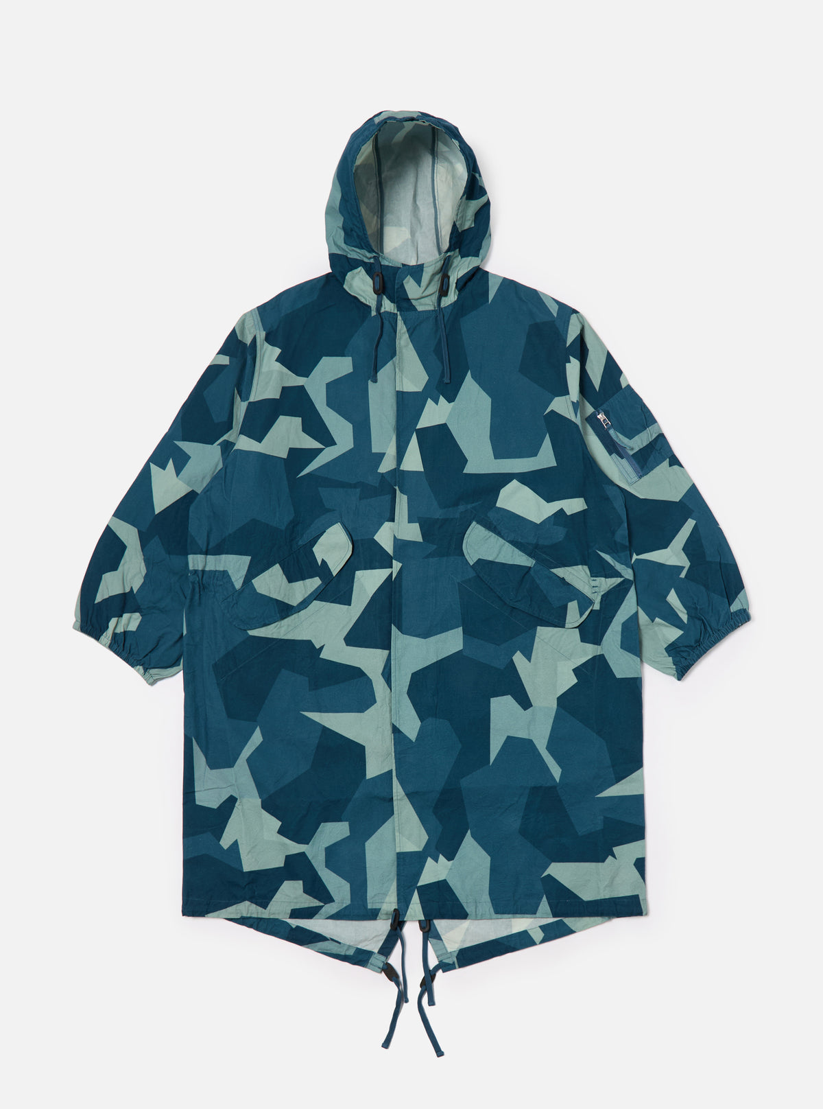 Blue Swedish Camo Beach Parka