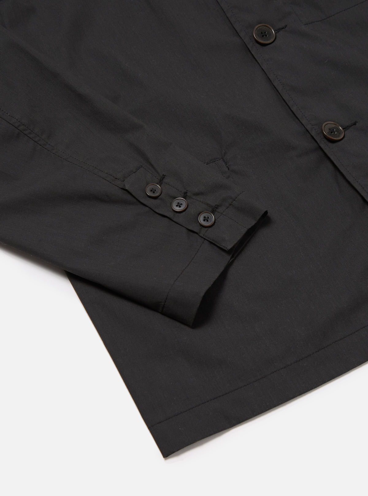 Black Recycled Polytech Capitol Jacket