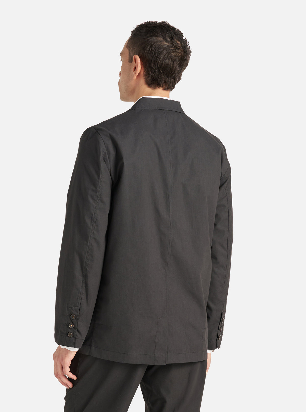 Black Recycled Polytech Capitol Jacket
