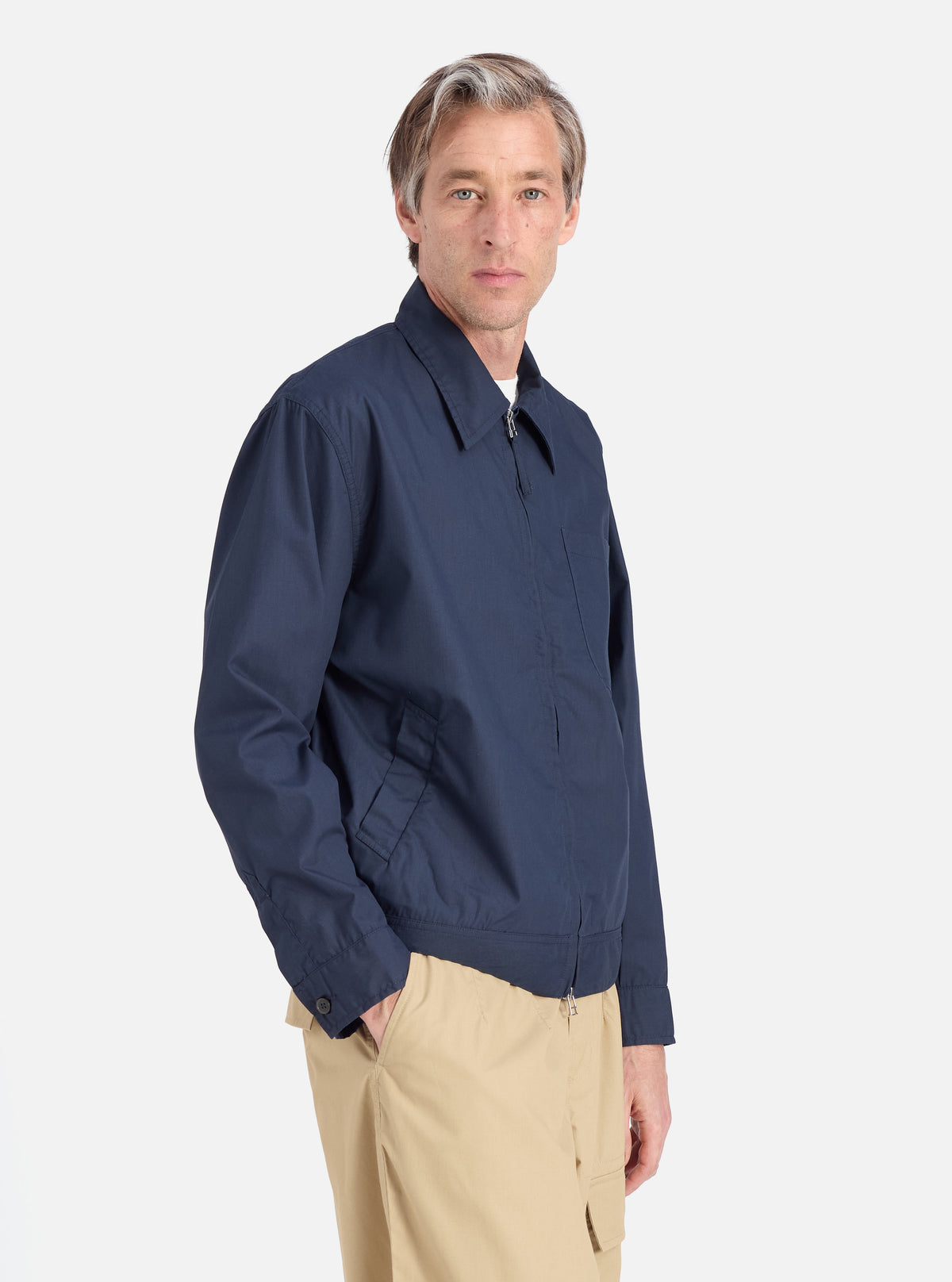 Navy Recycled Polytech Rose Bowl Jacket