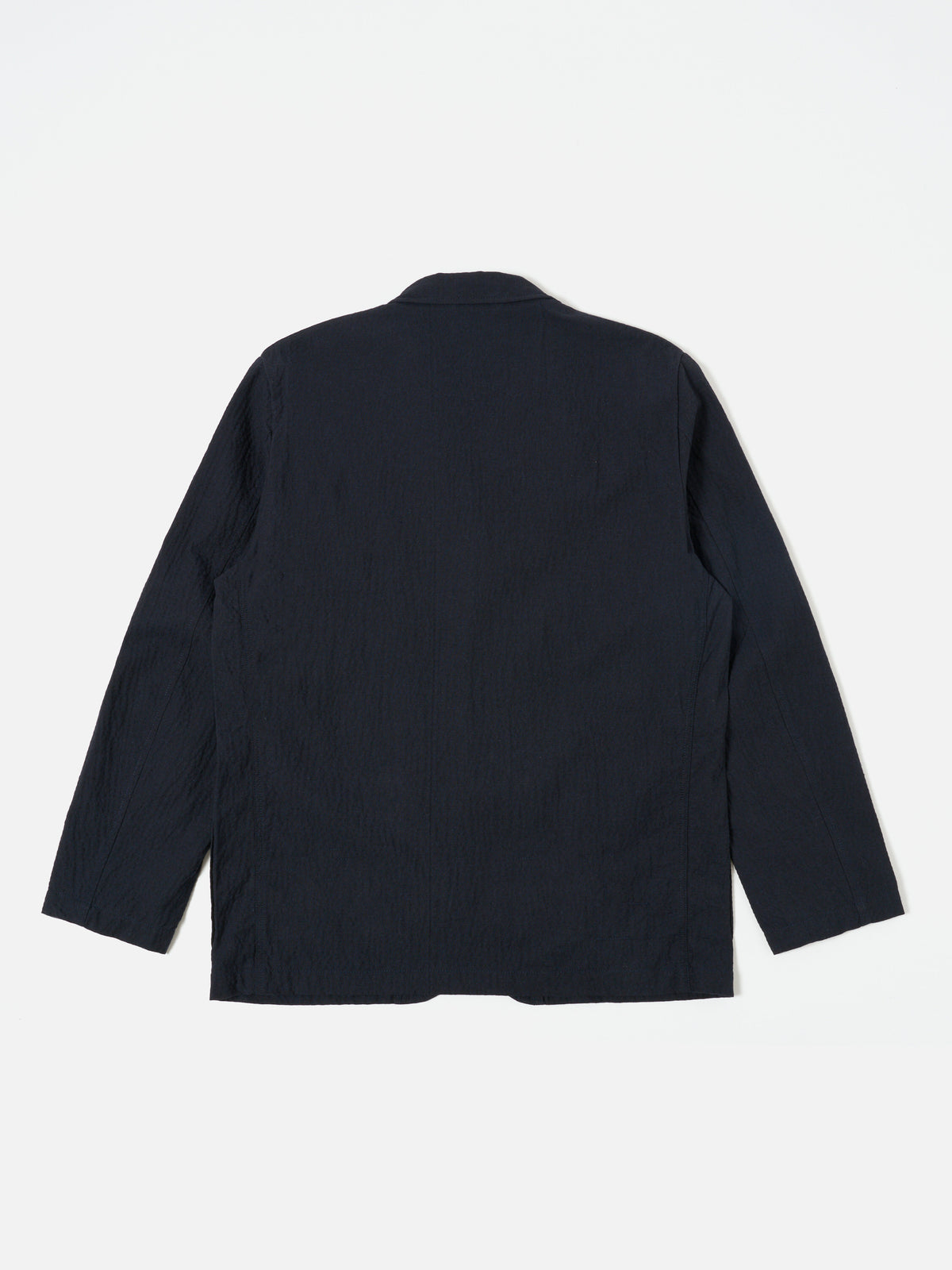 Dark Navy Ospina Cotton Two Button Jacket