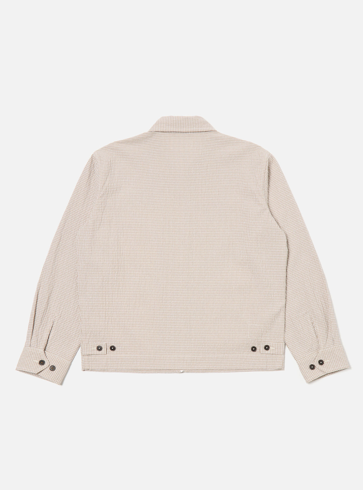 Ecru/Sand Ospina Check Cotton Windcheater Jacket