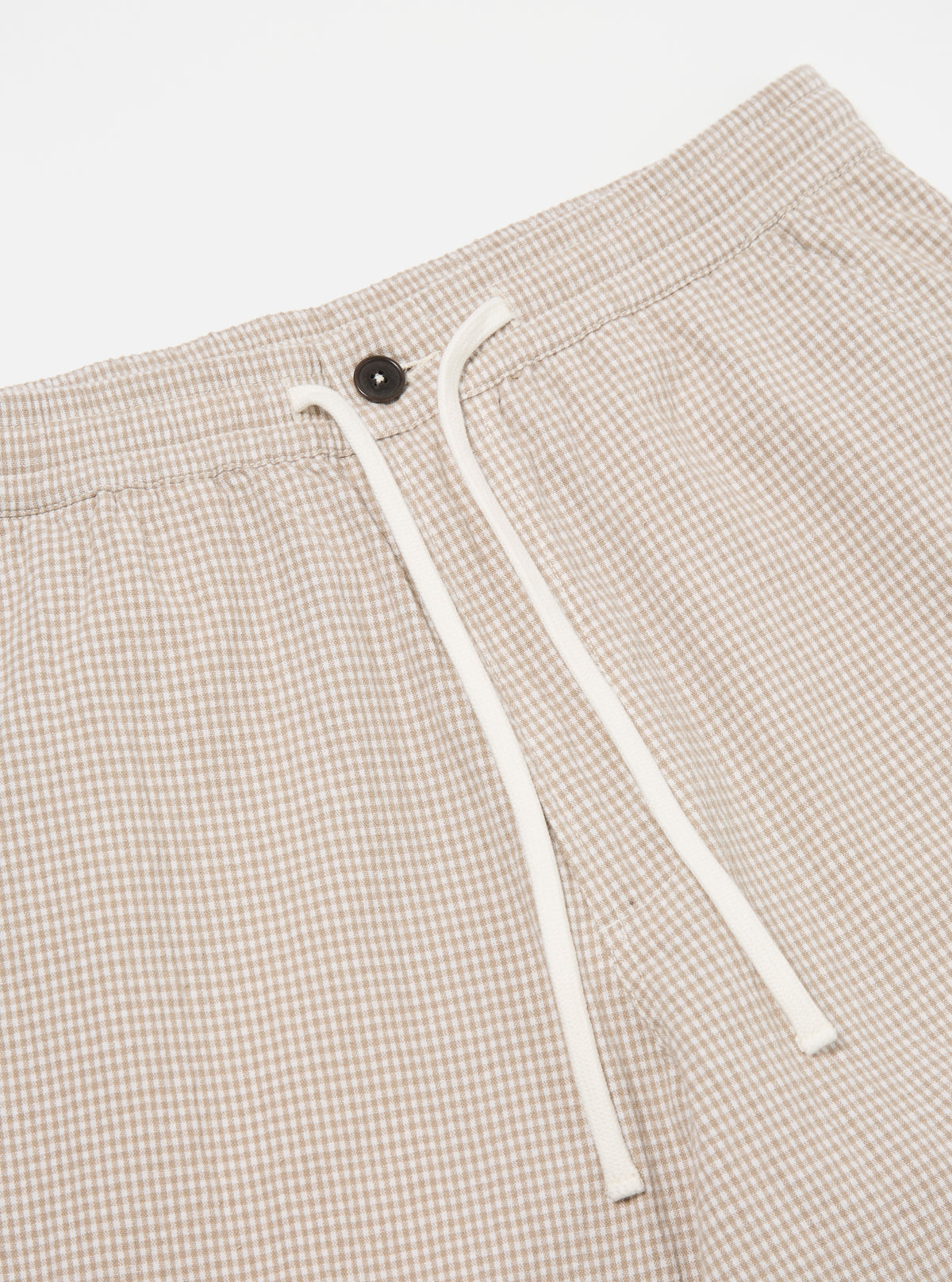 Ecru/Sand Ospina Check Cotton Hi Water Trouser