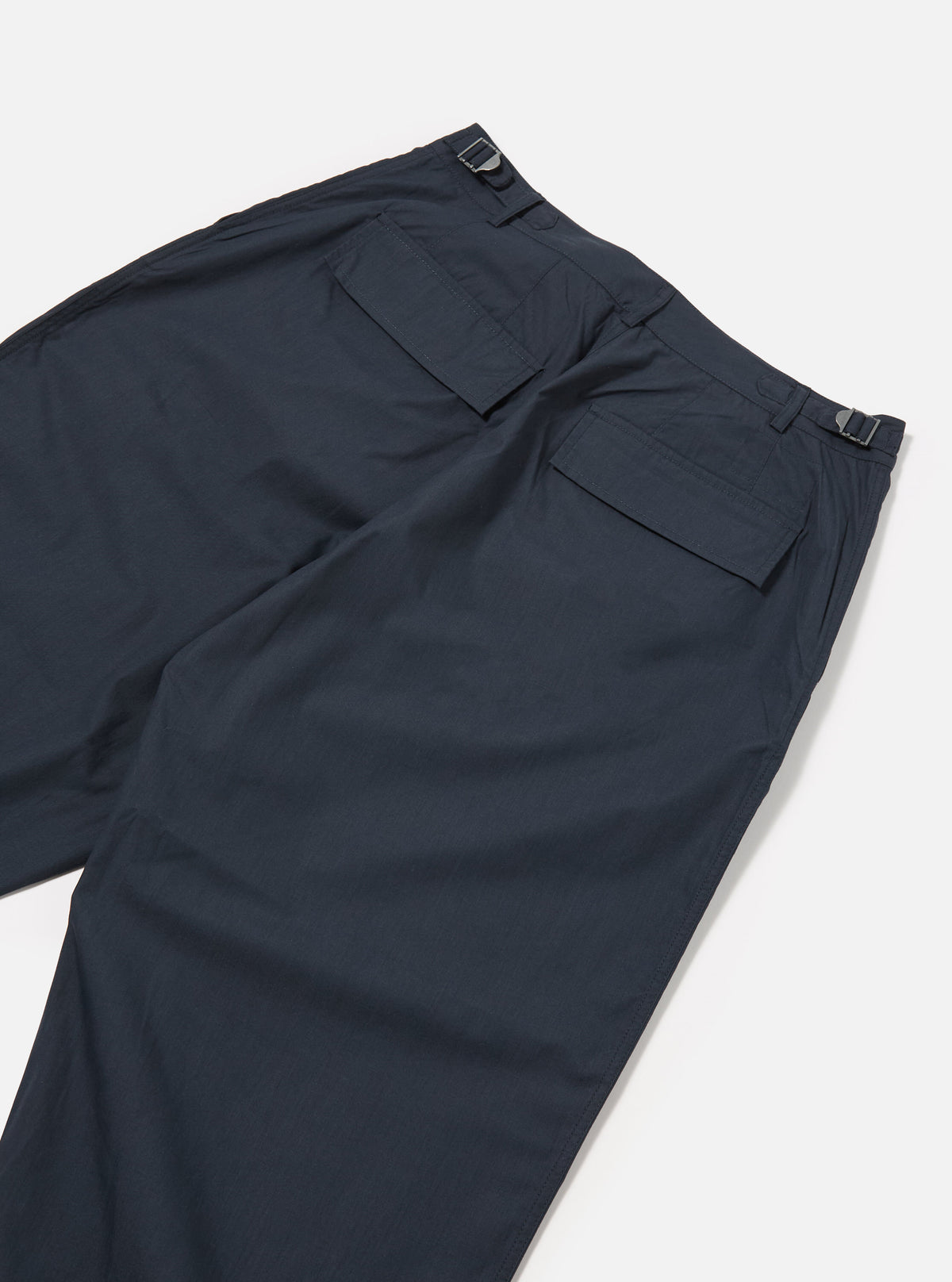 Navy Recycled Polytech Loose Pilot Trouser