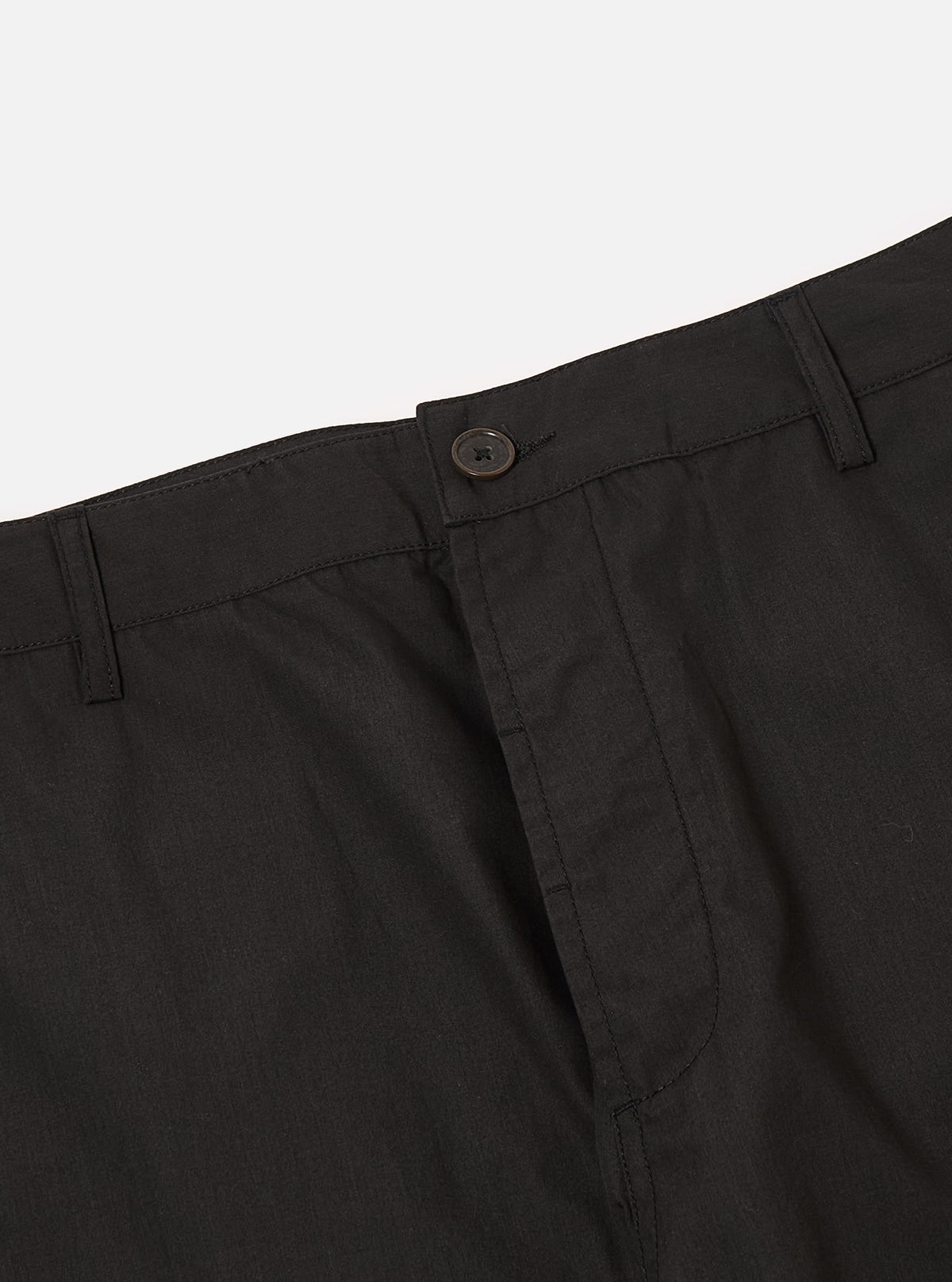 Black Recycled Polytech Military Chino